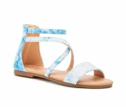 Deals 🔔 Girls' Olivia Miller Little Kid & Big Kid Color Ensemble 🩴 Sandals Blue/White 🌟 -GIRLS' BOOTS Shop 2 576