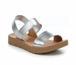 Cheap 🎁 Girls' Y-Not Toddler Aubrey 🩴 Sandals Silver 😍 -GIRLS' BOOTS Shop 2 579