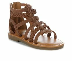 Hot Sale 😀 Girls' Unr8ed Toddler Mallory Gladiator 🩴 Sandals Brown 😉 -GIRLS' BOOTS Shop 2 580