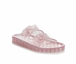 Cheap 🌟 Girls' MIA Little Kid & Big Kid Little Jewell Footbed 🩴 Sandals Pnk Translucent ✨ -GIRLS' BOOTS Shop 2 585