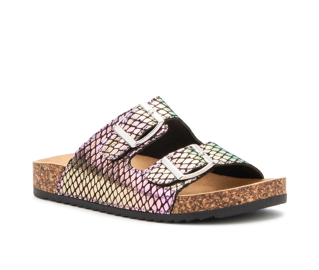 Promo โ Girls' Olivia Miller Little Kid & Big Kid Dancing Snakeskin Footbed ๐ฉด Sandals Multi ๐ฅ 3 Promo โ Girls' Olivia Miller Little Kid & Big Kid Dancing Snakeskin Footbed ๐ฉด Sandals Multi ๐ฅ - Image 3
