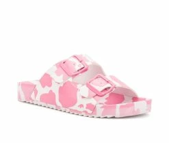 Top 10 🔥 Girls' Olivia Miller Little Kid & Big Kid Moo Pink Footbed 🩴 Sandals Pink 💯 -GIRLS' BOOTS Shop 2 630
