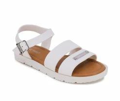 Discount 🥰 Girls' Nine West Little Kid & Big Kid Hedy 🩴 Sandals White 😍 -GIRLS' BOOTS Shop 2 632