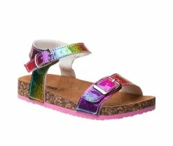 Best deal ✔️ Girls' Kensie Girl Toddler Double Buckle Rainbow 🩴 Sandals Holo/Multi 🔥 -GIRLS' BOOTS Shop 2 634