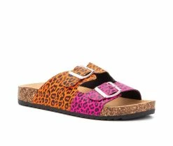 Top 10 ❤️ Girls' Olivia Miller Little Kid & Big Kid Twin Leopard Footbed 🩴 Sandals Multi 😉 -GIRLS' BOOTS Shop 2 643