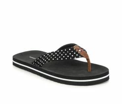 Promo 👏 Girls' Tommy Hilfiger Little Kid & Big Kid Casey Dots Flip-Flops Black Dot 😀 -GIRLS' BOOTS Shop 2 663