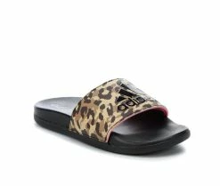 Best Pirce 🤩 Girls' Adidas Little Kid & Big Kid Adilette Comfort Print Sport Slides Black Leopard 🛒 -GIRLS' BOOTS Shop 2 676