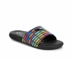 Flash Sale 💯 Girls' Puma Little Kid Cool Cat Echo Sport Slides Black/Multi ⭐ -GIRLS' BOOTS Shop 2 687