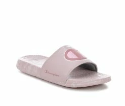 Discount 😍 Girls' Champion Little Kid & Big Kid Mega Script Repeat Sport Slides Hush Pink 🤩 8 Discount 😍 Girls' Champion Little Kid & Big Kid Mega Script Repeat Sport Slides Hush Pink 🤩 -GIRLS' BOOTS Shop 2 690
