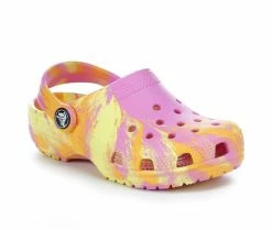 Deals 🌟 Kids' Crocs Toddler Classic Marbled 2 Clogs Taffy Pink/Mult ✨ -GIRLS' BOOTS Shop 2 711