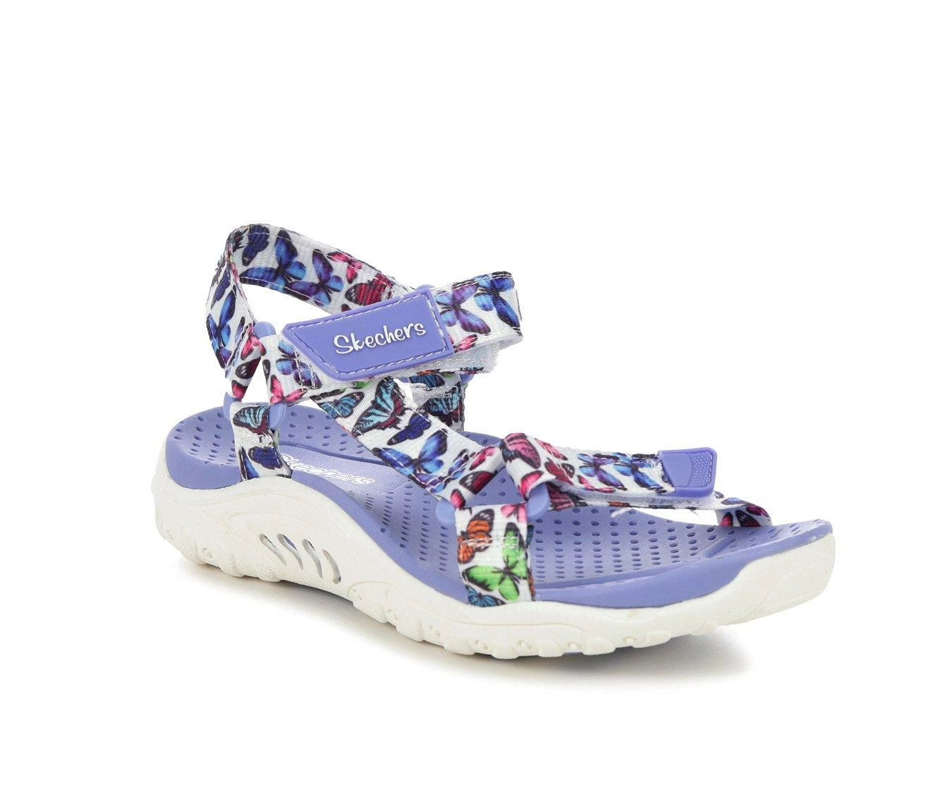 Wholesale 🥰 Girls' Skechers Little Kid & Big Kid Reggae Butterfly 🩴 Sandals White Multi ⭐ 3 Wholesale 🥰 Girls' Skechers Little Kid & Big Kid Reggae Butterfly 🩴 Sandals White Multi ⭐ - Image 3
