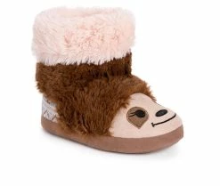 Best Pirce 🌟 MUK LUKS Toddler & Little Kid & Big Kid Zoo Friends Slipper Booties Sleepy Sloth 🔔 -GIRLS' BOOTS Shop 2 793