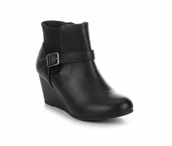 New ✔️ Girls' Y-Not Little Kid & Big Kid Roxy Wedge 🥾 Boots Black 👍 -GIRLS' BOOTS Shop 2 88