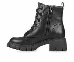 New 😀 Girls' Soda Little Kid & Big Kid Abigail Lace-Up 🥾 Boots Black ⭐ -GIRLS' BOOTS Shop 3 11