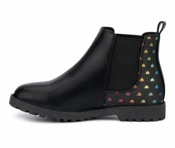 New ⌛ Girls' Olivia Miller Little Kid & Big Kid Aviva Chelsea 🥾 Boots Black 🧨 -GIRLS' BOOTS Shop 3 128