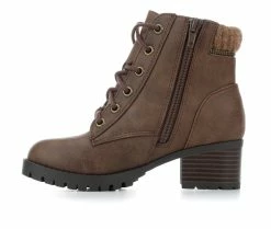 New 😍 Girls' Unr8ed Little Kid & Big Kid Regina Heeled 🥾 Boots Brown 👍 -GIRLS' BOOTS Shop 3 13