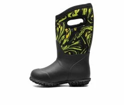 Promo 😍 Girls' Bogs Footwear Toddler & Little Kid York Spooky Rain 🥾 Boots Black Multi ⭐ -GIRLS' BOOTS Shop 3 163