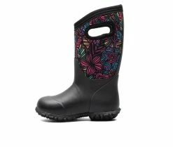 Coupon 👍 Girls' Bogs Footwear Toddler & Little Kid York Wild Garden Rain 🥾 Boots Black Multi 🎉 -GIRLS' BOOTS Shop 3 166