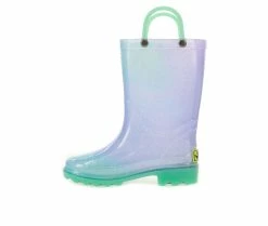 New 🔔 Girls' Western Chief Toddler Glitter Lighted Rain 🥾 Boots Teal 🤩 -GIRLS' BOOTS Shop 3 183