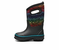 New 🥰 Kids' Bogs Footwear Little Kid & Big Kid Design A Boot Rainbow Dots Rain Boot Black Multi 🛒 -GIRLS' BOOTS Shop 3 186