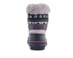 Discount 🧨 Girls' London Fog Little Kid & Big Kid Tottenham Winter 🥾 Boots Grey/Pink 🎉 -GIRLS' BOOTS Shop 3 315