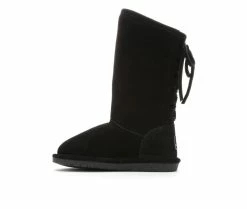 New 🔔 Girls' Bearpaw Little Kid & Big Kid Phylly 🥾 Boots Black 🤩 -GIRLS' BOOTS Shop 3 320