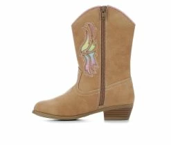 Budget 😉 Girls' Y-Not Little Kid & Big Kid Dottie Cowboy 🥾 Boots Brown/Pink 🧨 -GIRLS' BOOTS Shop 3 325