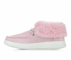 Discount ❤️ Girls' Skechers Little Kid & Big Kid Skipper Fur Slip-On 👟 Shoes Light Pink 😍 -GIRLS' BOOTS Shop 3 374