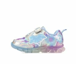 Hot Sale 🛒 Girls' Disney Toddler & Little Kid Frozen 20 Light-Up 👟 Sneakers Blue/Silver 🔥 -GIRLS' BOOTS Shop 3 432