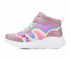 Hot Sale 👏 Girls' Skechers Little Kid & Big Kid Unicorn Dreams Light-Up High-Top 👟 Sneakers Silver Multi 😍 -GIRLS' BOOTS Shop 3 438