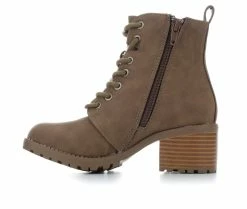 Brand new ❤️ Girls' MIA Little Kid & Big Kid Callyn Heeled 🥾 Boots Cognac 😍 -GIRLS' BOOTS Shop 3 44