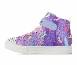 Budget 🌟 Girls' Skechers Little Kid Twinkle Sparks Unicorn Light-Up High-Top 👟 Sneakers Purple Multi 🥰 -GIRLS' BOOTS Shop 3 443