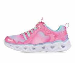 Hot Sale ⭐ Girls' Skechers Little Kid & Big Kid Heart Lights Rainbow Lux Light-Up 👟 Sneakers Pink Multi 🔥 -GIRLS' BOOTS Shop 3 444