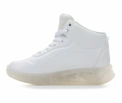 Best Sale 🛒 Girls' Skechers Little & Big Kid S-Lights Remix Sound Activated Light-Up 👟 Sneakers White 👏 -GIRLS' BOOTS Shop 3 445