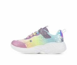 Budget ✨ Girls' Skechers Little Kid & Big Kid Unicorn Dreams Light-Up 👟 Shoes Purple Multi 😍 -GIRLS' BOOTS Shop 3 448