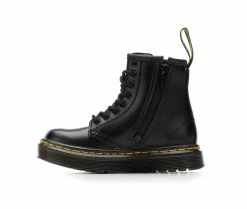 Outlet 🧨 Girls' Dr. Martens Toddler Zavala Combat 🥾 Boots Black ✔️ -GIRLS' BOOTS Shop 3 48