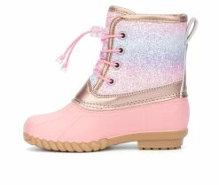 Cheapest 😍 Girls' Olivia Miller Little Kid & Big Kid Jenna Duck 🥾 Boots Pink 🎉 -GIRLS' BOOTS Shop 3 49