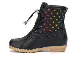 Best deal 😍 Girls' Olivia Miller Little Kid & Big Kid Josephine Duck 🥾 Boots Black 🔔 -GIRLS' BOOTS Shop 3 50