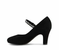 Discount ⭐ Girls' Jessica Simpson Little Kid & Big Kid Mina Strap 👗 Dress Pumps Black ❤️ -GIRLS' BOOTS Shop 3 537