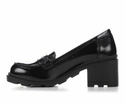 Best Pirce 😉 Girls' Jellypop Little Kid & Big Kid Step Up Heeled Loafers Black ✔️ -GIRLS' BOOTS Shop 3 543