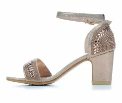 Deals 🛒 Girls' Badgley Mischka Little Kid & Big Kid Nora Special Occasion 👟 Shoes Rose Gold 😀 -GIRLS' BOOTS Shop 3 554
