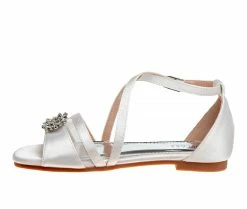 Cheapest 👍 Girls' Badgley Mischka Little Kid & Big Kid Rita 👗 Dress 🩴 Sandals White 🥰 -GIRLS' BOOTS Shop 3 556