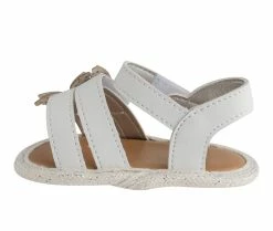 New 👏 Girls' Baby Deer Infant Sally 🩴 Sandals White 🔥 -GIRLS' BOOTS Shop 3 559