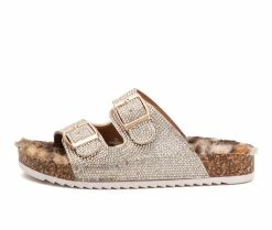 Wholesale 👏 Girls' Olivia Miller Little Kid & Big Kid Leopard Lounge Fuzzy Footbed 🩴 Sandals Leopard 🔥 -GIRLS' BOOTS Shop 3 585