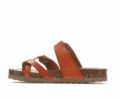 Cheapest 🌟 Girls' Madden Girl Little Kid & Big Kid JBryceee Strappy Footbed 🩴 Sandals Cognac 🧨 -GIRLS' BOOTS Shop 3 589