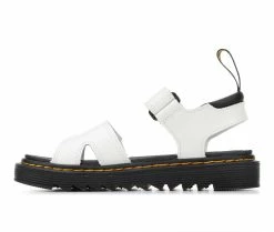 Buy 🤩 Girls' Dr. Martens Big Kid Vossie 🩴 Sandals White 😍 -GIRLS' BOOTS Shop 3 595