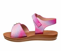 Outlet ✔️ Girls' Nanette Lepore Toddler Double Buckle Wedge 🩴 Sandals Multi 🔔 -GIRLS' BOOTS Shop 3 622