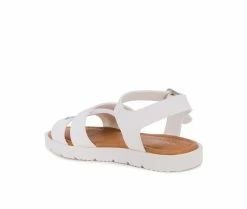Discount 🥰 Girls' Nine West Little Kid & Big Kid Hedy 🩴 Sandals White 😍 -GIRLS' BOOTS Shop 3 629