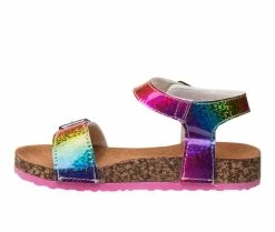 Best deal ✔️ Girls' Kensie Girl Toddler Double Buckle Rainbow 🩴 Sandals Holo/Multi 🔥 -GIRLS' BOOTS Shop 3 631