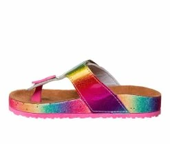 Deals 🥰 Girls' Kensie Girl Little Kid & Big Kid Cork Sole 🩴 Sandals Multi Glitter 🥰 -GIRLS' BOOTS Shop 3 633